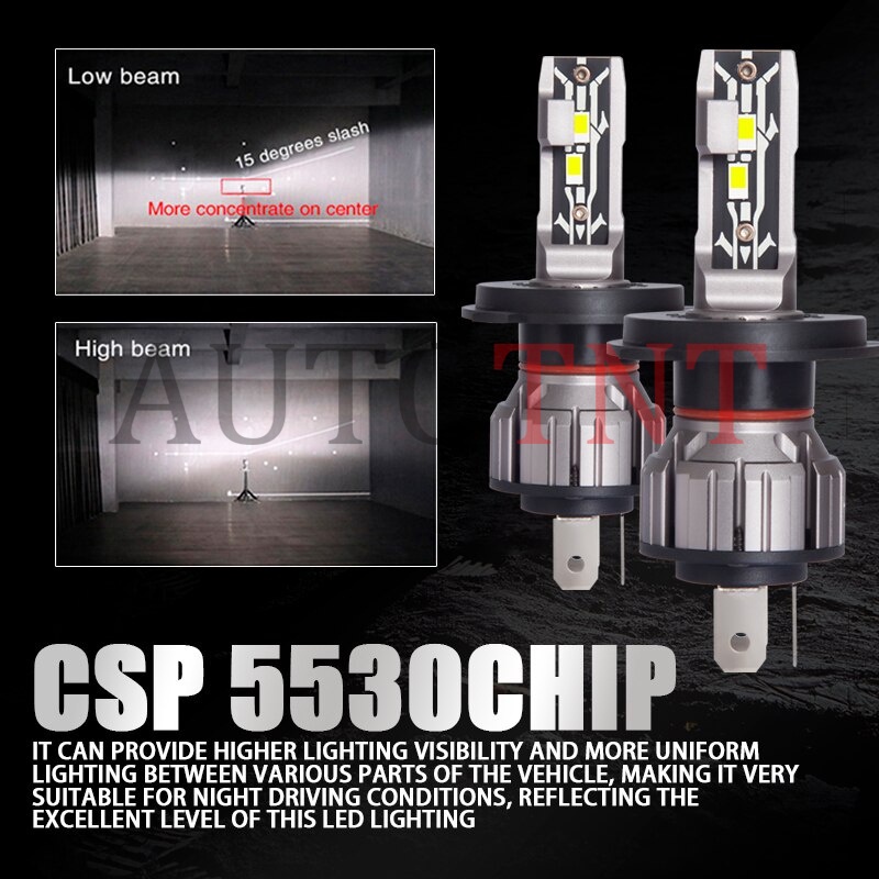 2 Pcs E2 H11 H4 H7 9006 9005 H8 HB4 3000K Tanpa Kipas LED Kabut Lampu Bohlam Ukuran Mini Auto Led Lampu Depan untuk Aksesoris Mobil