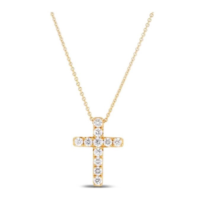 Diskon 1901 Jewelry Kalung Salib Swarovski Lapis Emas Diskon