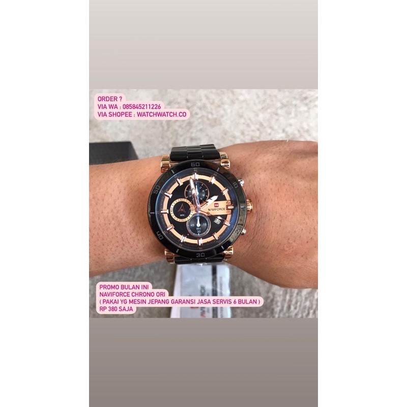 jam tangan original rantai pria