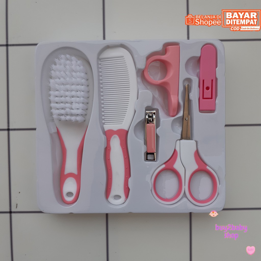 Set perawatan bayi 5 in 1 (Sisir + Gunting Kuku) Baby Care Kit