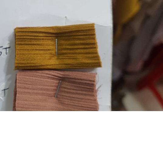 ☺ Kain Cradenza Silk Silky Yoryu Yoryou Plisket Prisket Pleated Crinkle Textured Malay ♧