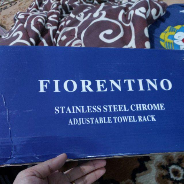 Rak Handuk Lipat Minimalis 2 Susun Fio 2020- Gantungan Stainless Double Towel Rack Fiorentino