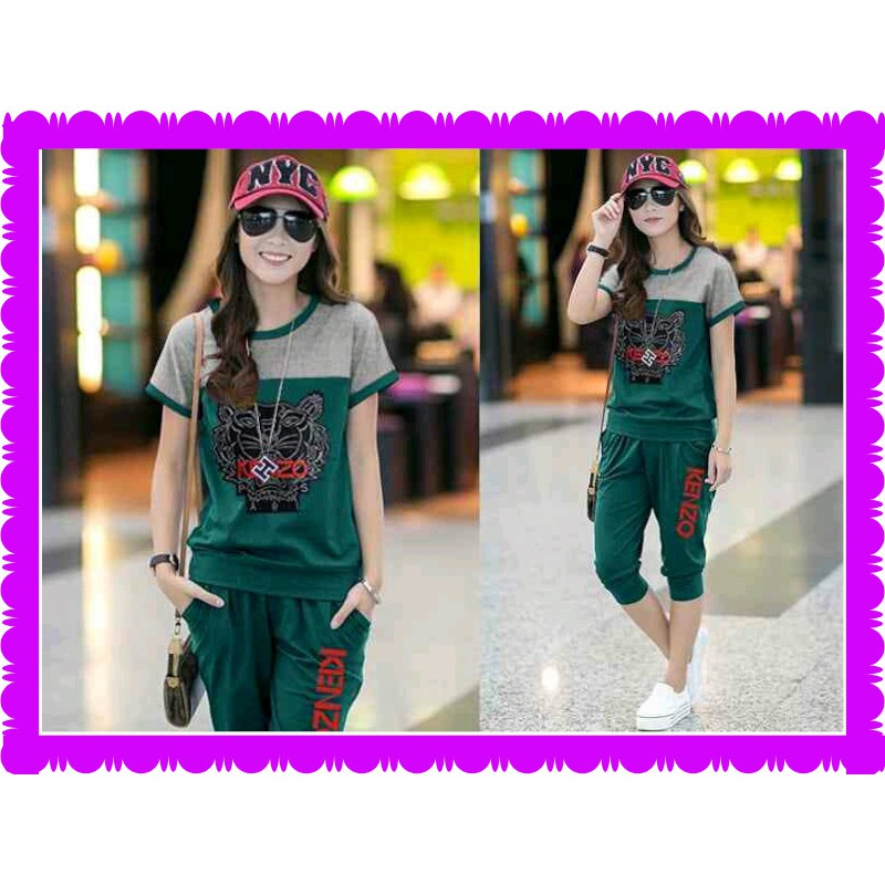 Stelan Kenzo / baju setelan / fashion wanita