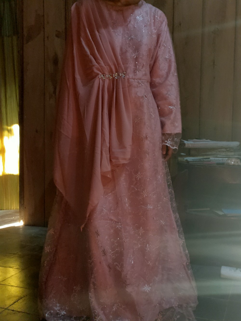 (promo) Nayaka Batik - Maxi Dress Syakila Mutiara | Gamis Brukat | Baju Lebaran | Maxi Farasya #2