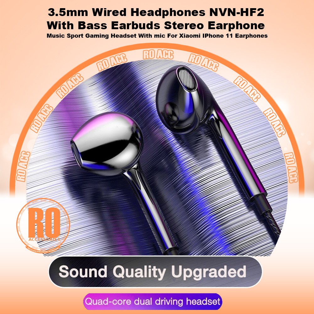 [RO ACC] NVN-HF2 NANVAN HEADSET STEREO BASS HANDSFREE JACK 3.5MM UNIVERSAL ALL TIPE HP