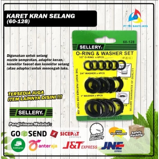 Sellry - Karet Perekat Kran - O Ring & Washer Set - 60-128