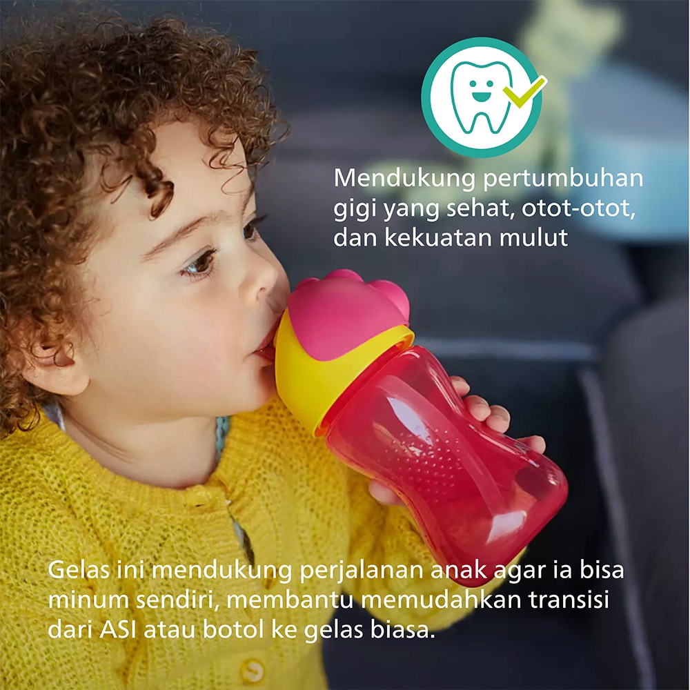 Philips Avent Straw Cup 300 ml Single Mixed SCF798/00 Botol Minum Anak