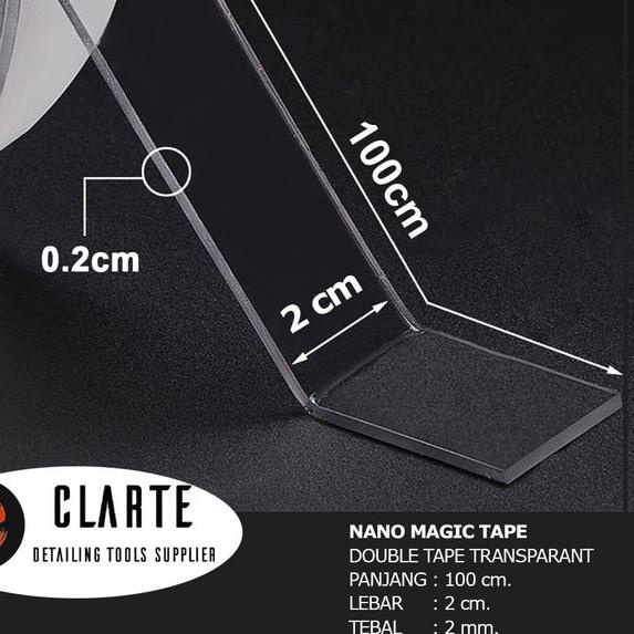 

☑ NANO MAGIC TAPE DOUBLE TAPE BENING SERBA GUNA 2mm x 1 meter ◄