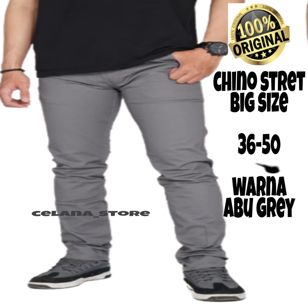 CELANA PANJANG PRIA BIG SIZE 27-50/CELANA CHINO PRIA JUMBO/CELANA UKURAN BESAR/CELANA BIG SIZE/CELANA PANJANG CHINO PRIA