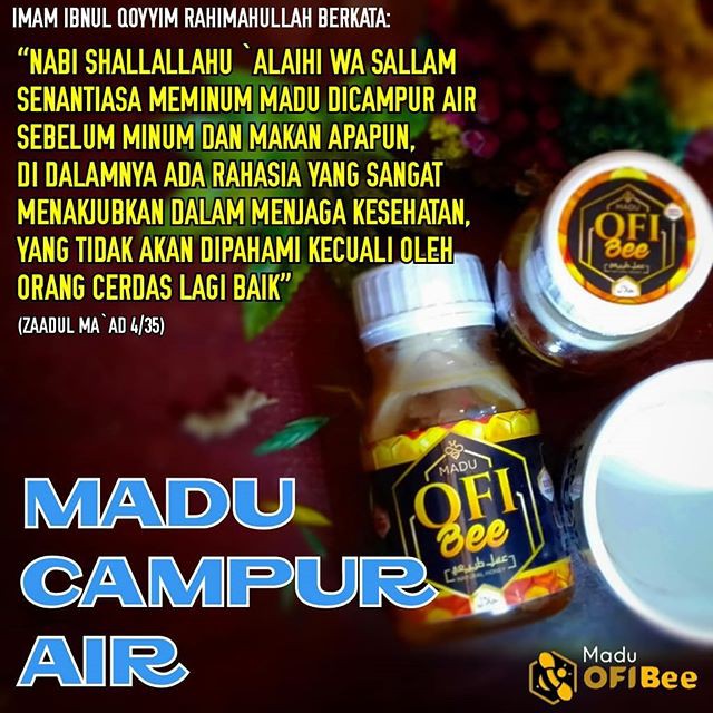 [330 gram] Madu Murni Asli Nektar Bunga | Madu Mentah Alami Madu OFi Bee 5 botol Harga Ekonomis