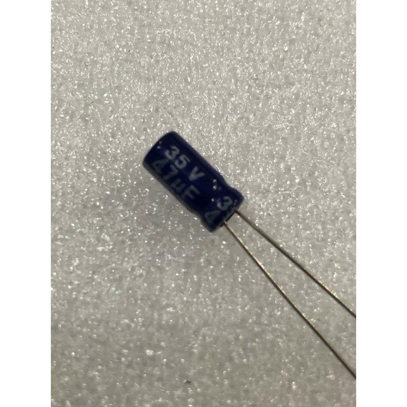 100Pcs Capacitor Elco 47uf 35v Kapasitor Elko 47uf 35v