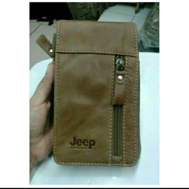 Hpo kulit jeep 6309 tinggi 16cm, dompet hp, tempat hp, sarung hp di ikat pinggang