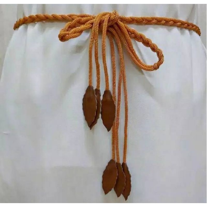 | Outfit By Dhiandra | Ikat Pinggang Strap Kepang - Ikat Pinggang Kepang Daun - Ikat Pinggang Wanita