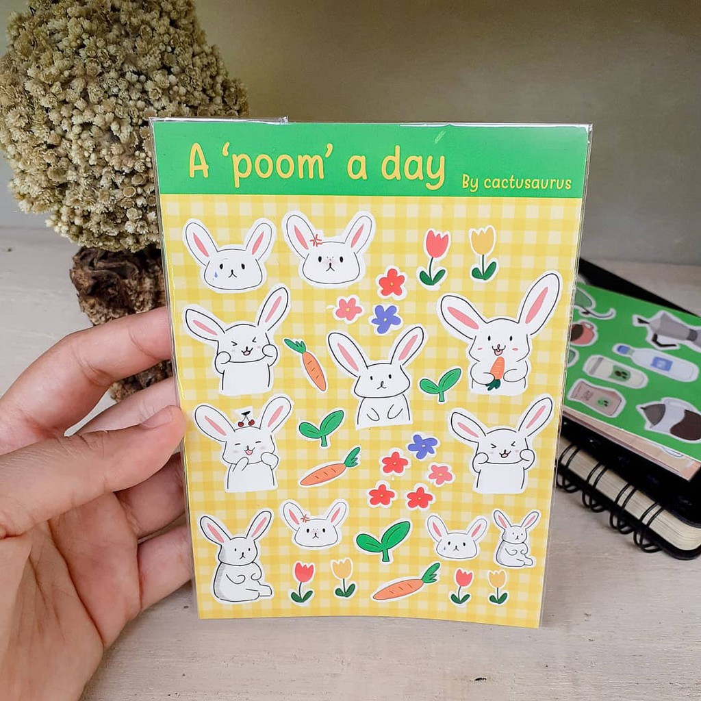 

Sticker Journal Planner Buku - A 'Poom' A Day [Kiss Cut]