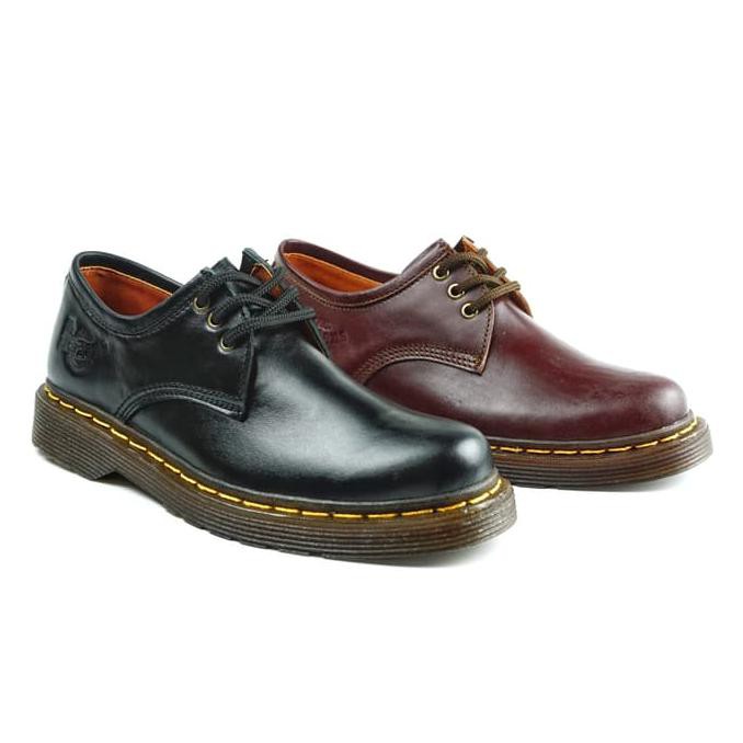 Sepatu Boots Pria Low Boot 3 Hole Kulit Asli Like Dr Martens 1060 