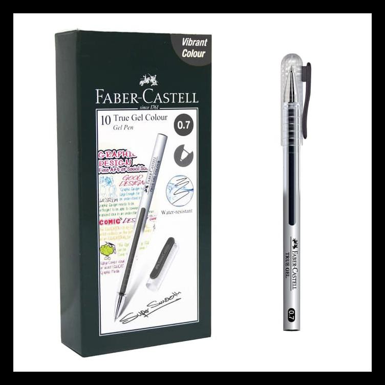 

Faber-Castell True Gel Pen -- Black Ink 0.7 Mm Bermutu