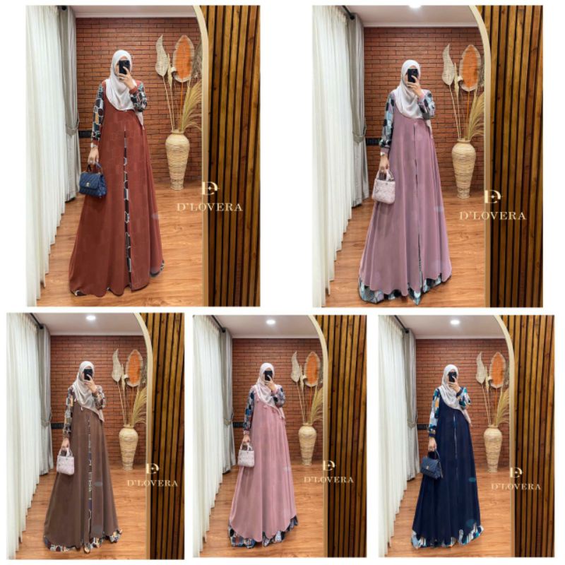 READY Zahra Dress ORIGINAL By Dlovera | dress pesta | dress busui | dress ld106