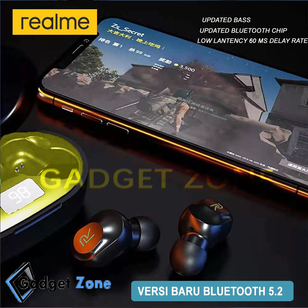 Airdots Realme Buds Plus Bluetooth 5.2 Low Latency LED Touch Screen
