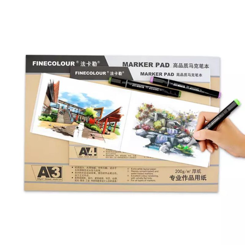 

finecolour marker pad A4 200gsm 16sheet