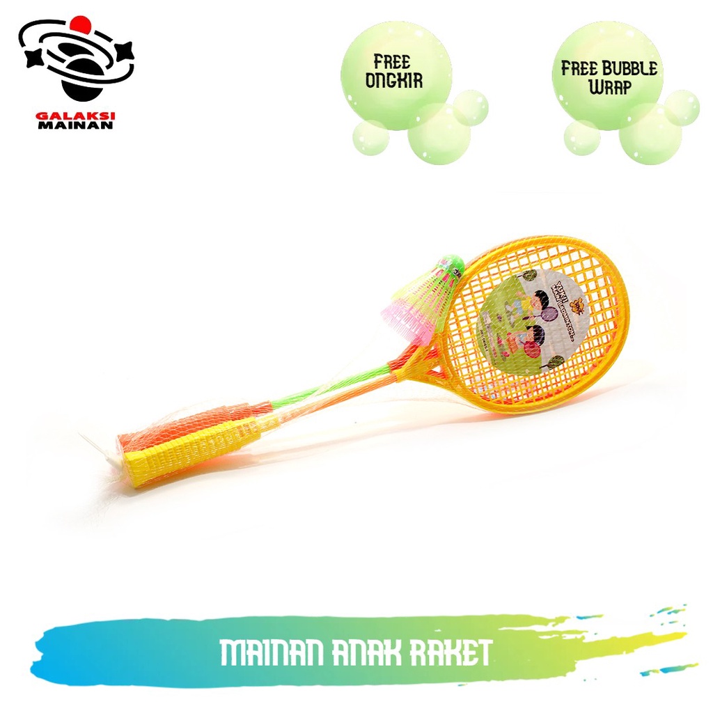 Mainan Anak Raket / Raket Plastik / Mainan Outdoor