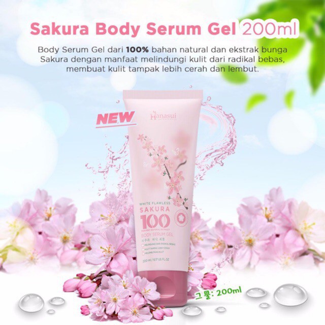 HANASUI SAKURA BODY SERUM GEL/HANASUI/BODY LOTION GEL