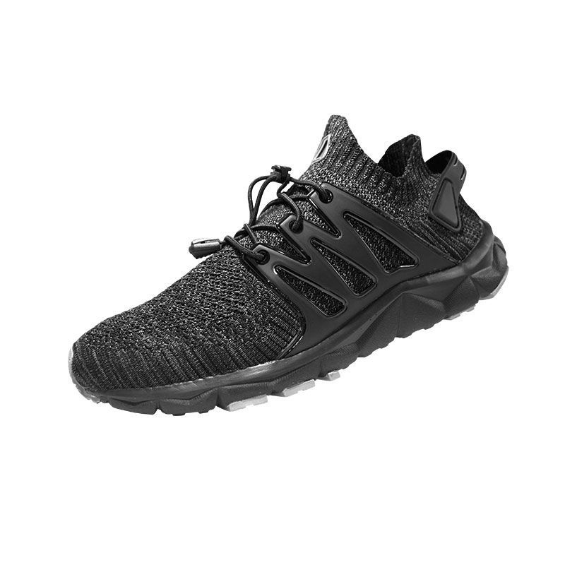 Sepatu League Lari Pria Kumo Racer Craftedknit Hitam Running Shoes Cowo Original Murah
