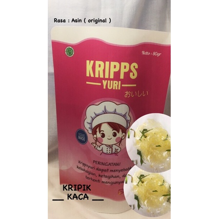 

KRIPPSYURI KRIPIK KACA ASLI SINGKONG ASIN 80gr