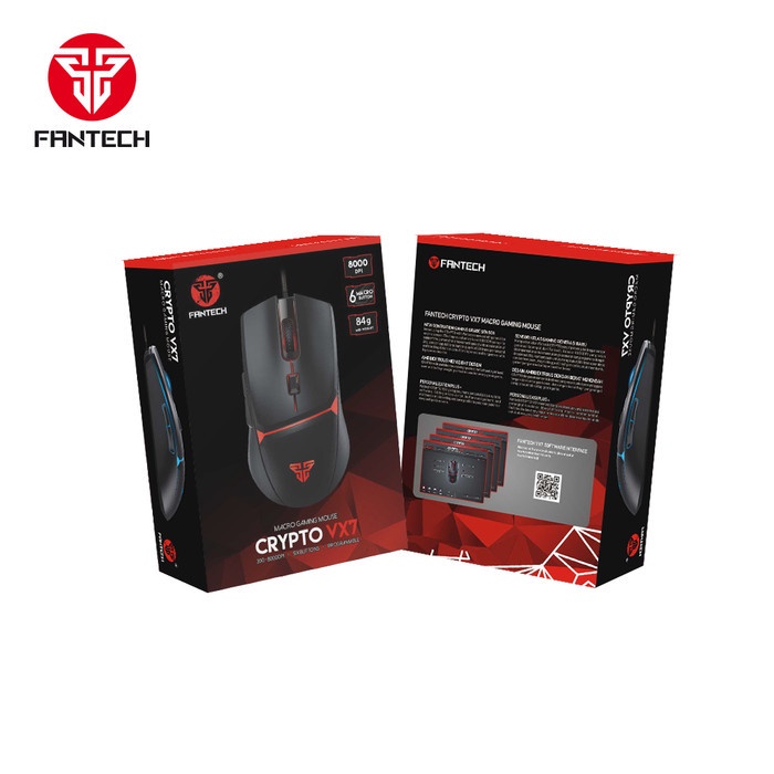 FANTECH VX7 CRYPTO MOUSE GAMING RGB MACRO