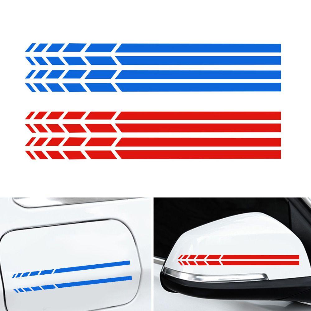 Nanas 4Pcs/set Spion Samping Stiker Aksesoris Panas20 * 0.7cm Stripe Emblem