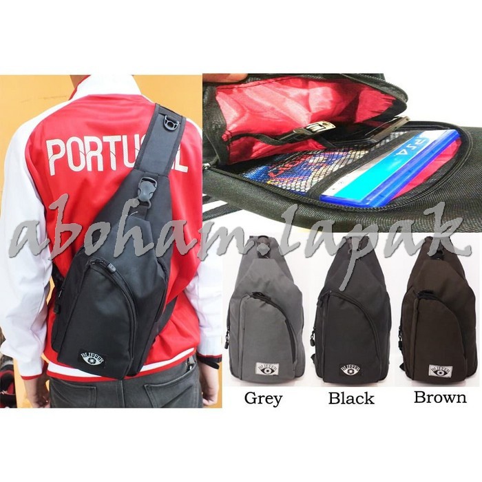 Selempang Pria 31Cbf Tas Pria-Tasmurah-Tasbahu-Cowok-Keren-Tassel KG723  Pinggang Sandang Waist Slin