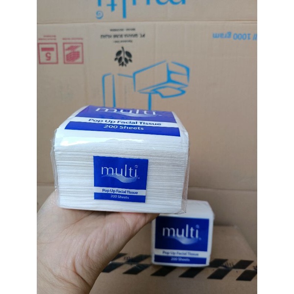 MULTI POP UP facial Higenic tissue 200 sheets 2 ply /Tisu wajah multi me pop up 200s 2ply