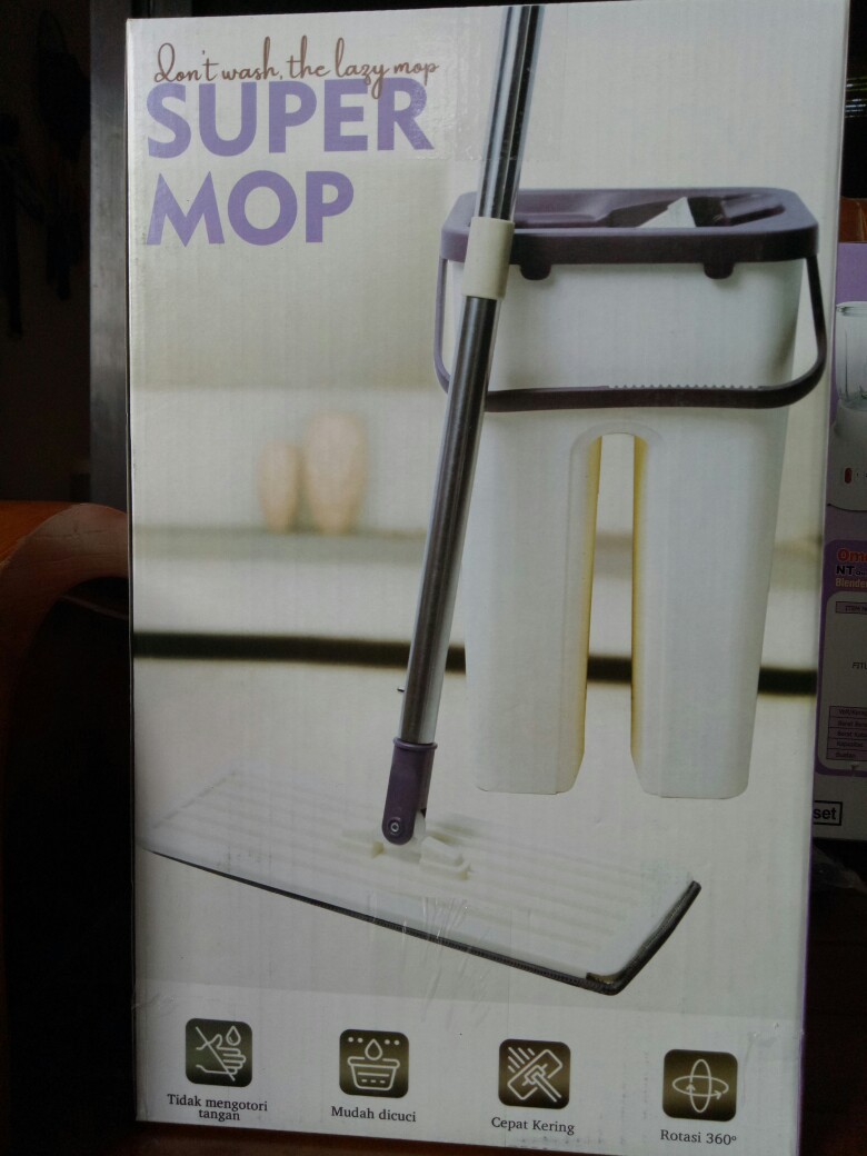 Cod Alat Pel Praktis Ultra Mop Bentuk Persegi Panjang 21cm X 20cm