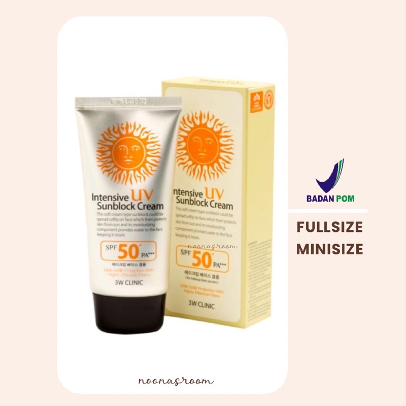 3W CLINIC Intensive UV Sunscreen Sun Block Cream