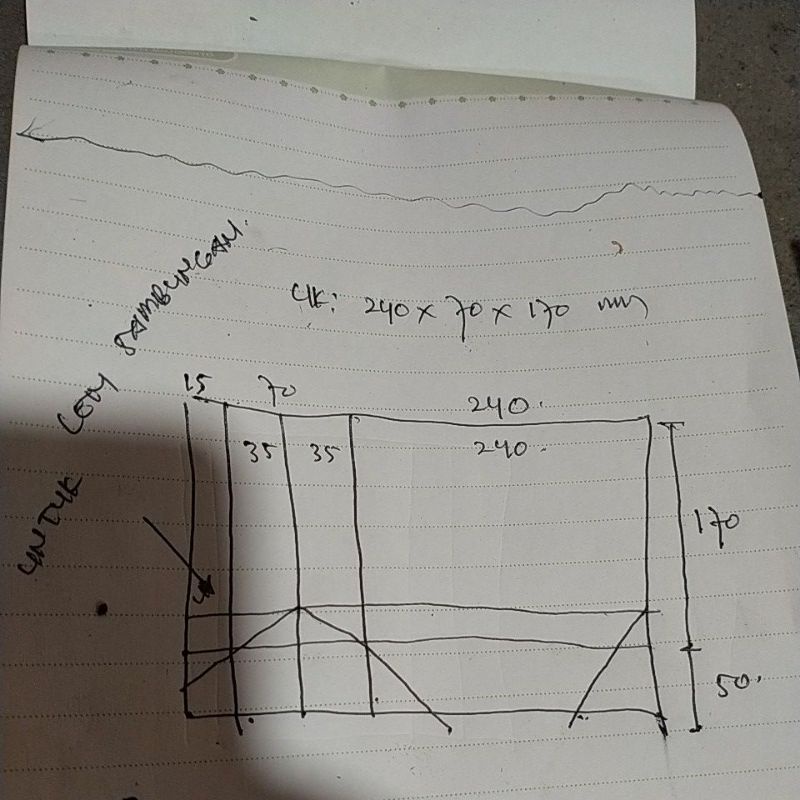 

pisau pond u bag kertas /setengah/double joint UK pnjang;24c,.lebar;7 cm,tinggi;17cm