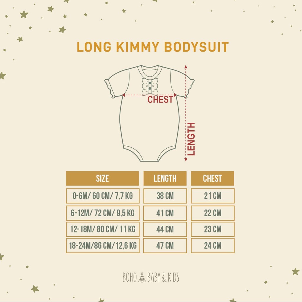 Bohopanna - Bohobaby Long Kimmy Bodysuit