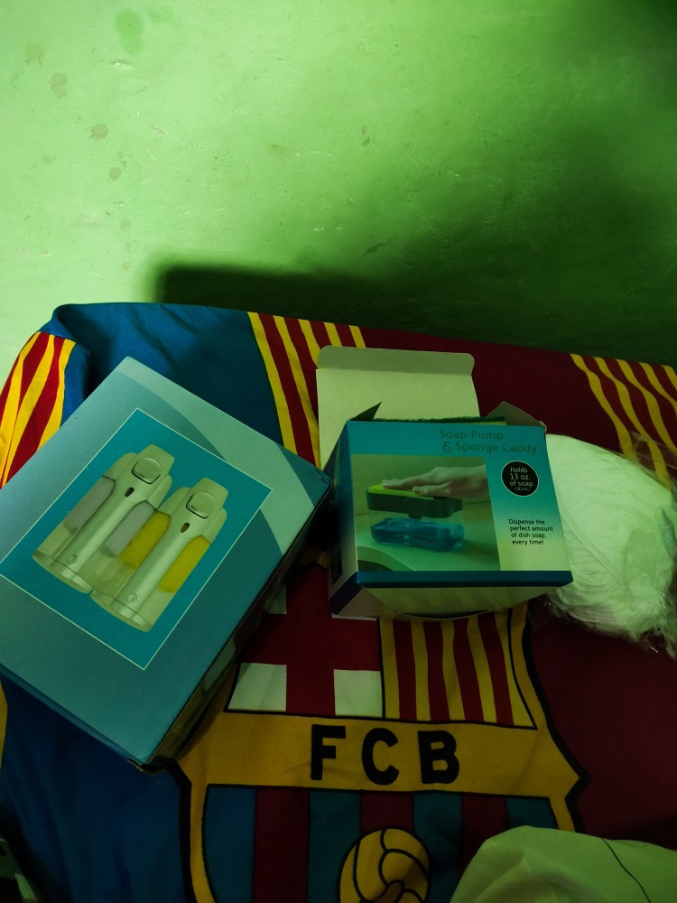 Dispenser Sabun Tempat Sabun Cair Double Tabung Soap Dispenser