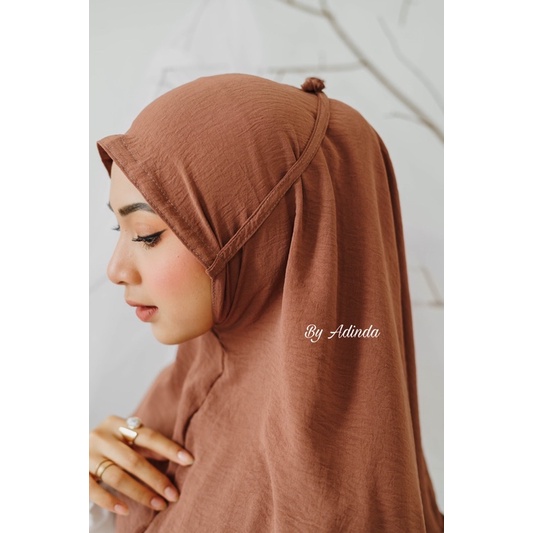 𝐁𝐘 𝐀𝐃𝐈𝐍𝐃𝐀 BERGO MARYAM KHIMAR AIRFLOW CRINKLE TALI HIJAB INSTANT KERUDUNG SIMPEL JILBAB cringkle