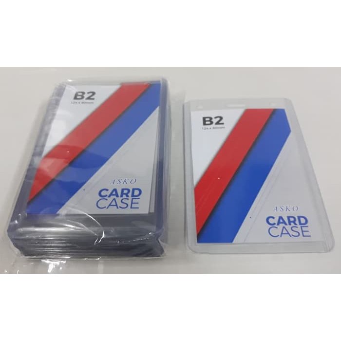 

jual ASKO Card Case B2 / Plastik ID Tebal Uk. B2 (Pak Isi 20 Lembar) tempat nama