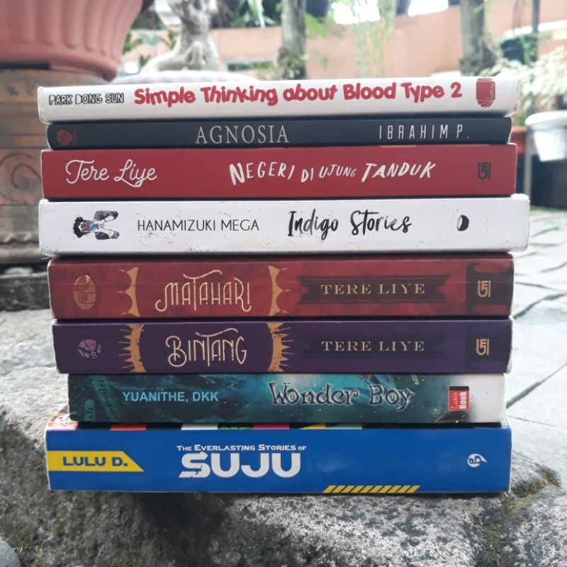 [Preloved] Novel Best Seller Indigo Stories Agnosia Tere Liye Matahari Bulan Negeri di Ujung Tanduk