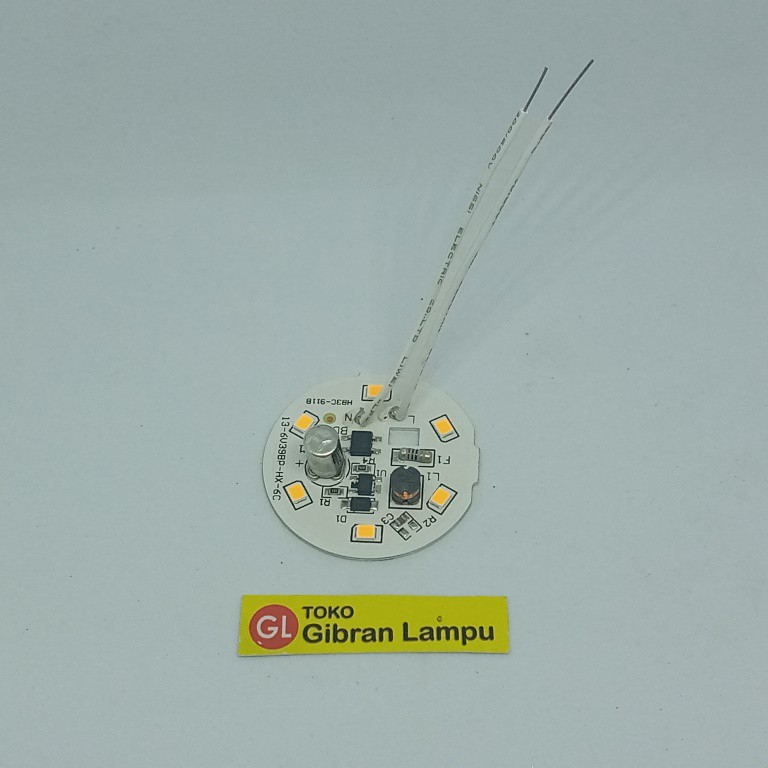 PCB Mata Lampu LED AC 5w Kuning - Mata LED AC 5 Watt DOB - Langsung 220V (BM)