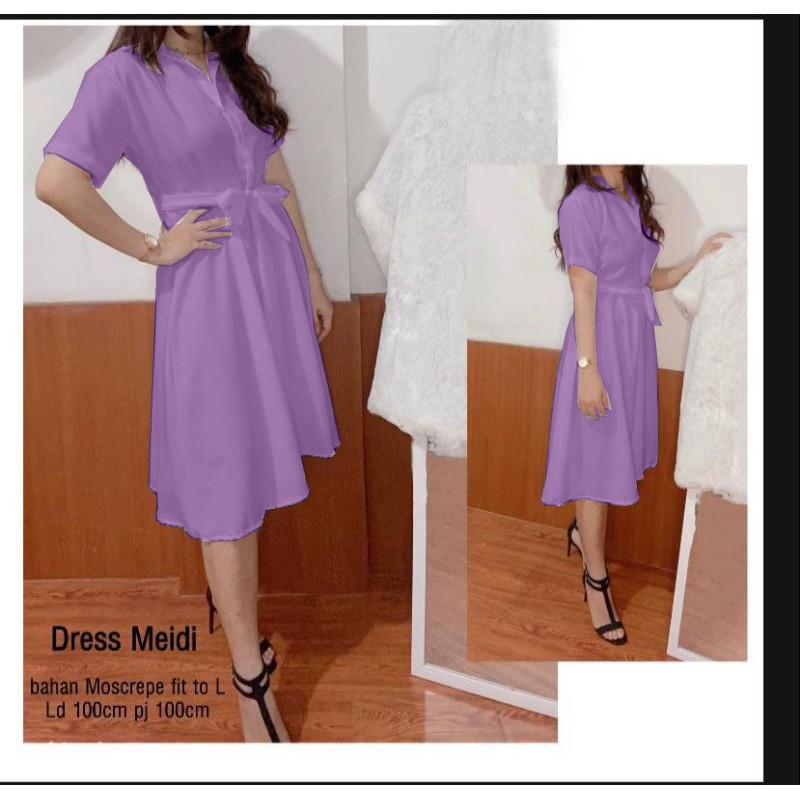 FWG - DRESS MELDI / DRESS KOREA / DRESS WANITA TERBARU / DRESS / PAKAIAN WANITA KEKINIAN