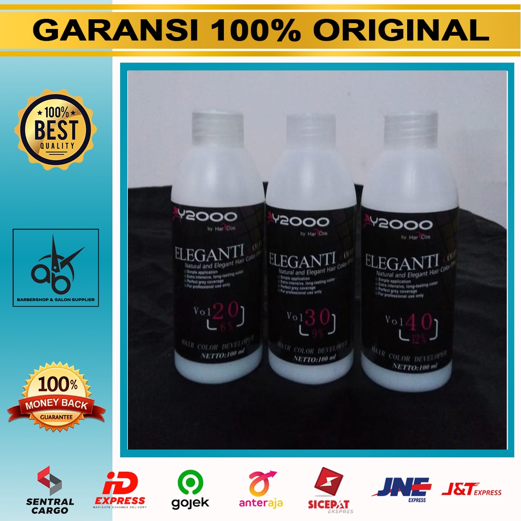 Hair Color Developer Y2000 Eleganti Colori by Har Cos Campuran Pewarna Rambut Professional Use Only