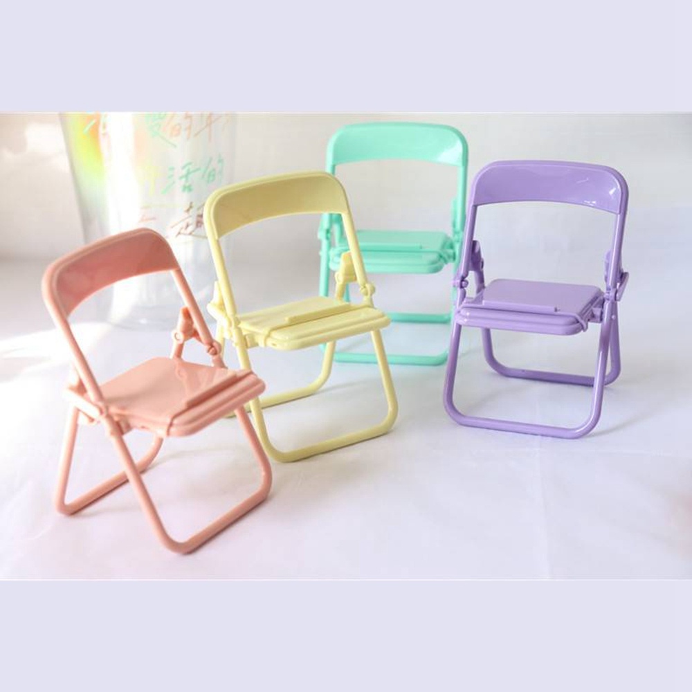 Stand holder Hp Bentuk Kursi Lipat Warna Macarons