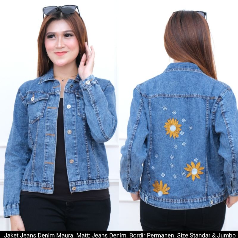 Jaket Jeans Wanita Denim Maura