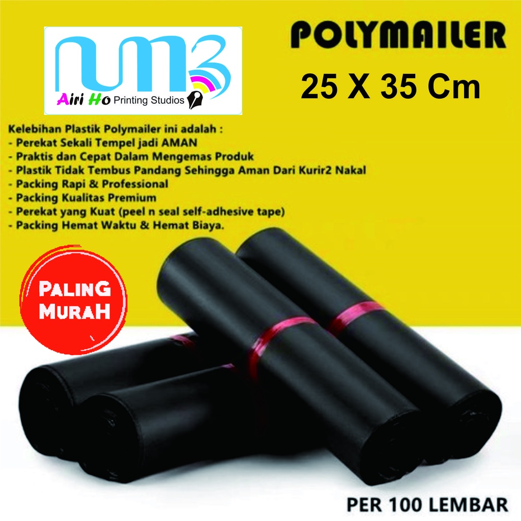 

PROMO TERMURAH Satuan kantong Plastik polymailer 25x35 amplop packing online