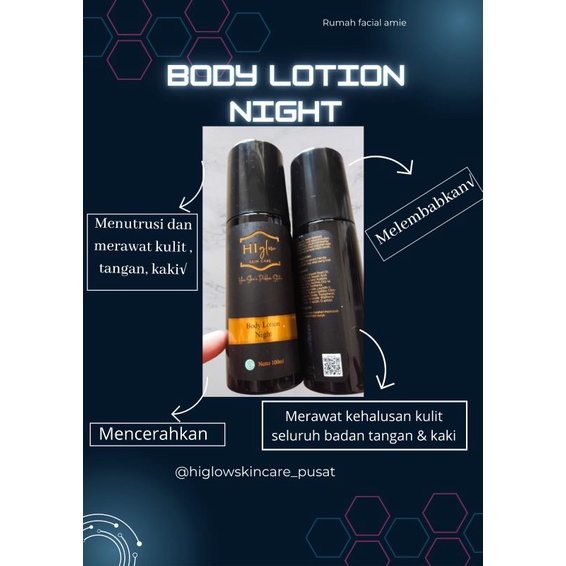 Hi Glow skincare Body lotion Night