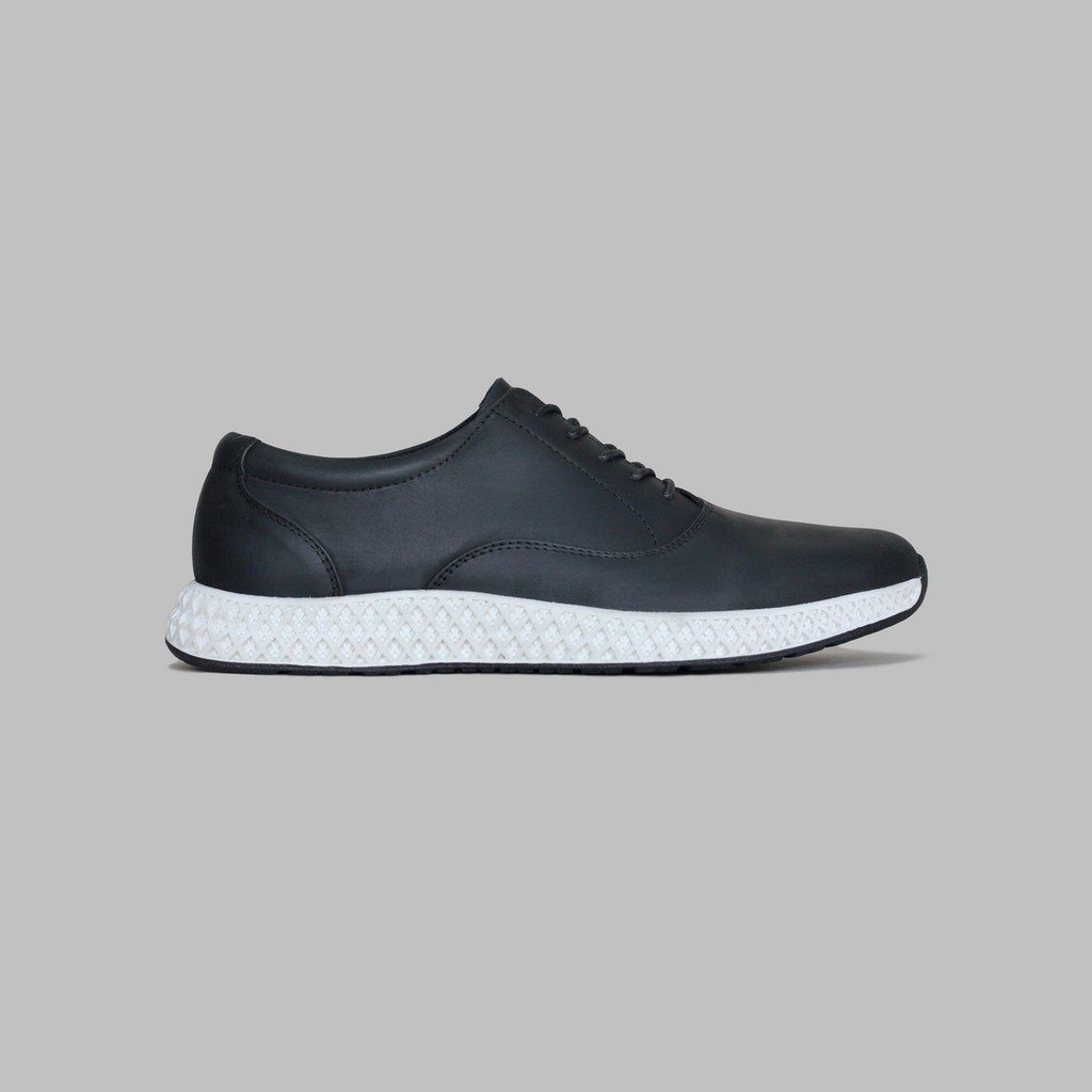 ARTAP - Sepatu Sneakers Kulit Asli - Wolio CH Black White Sole