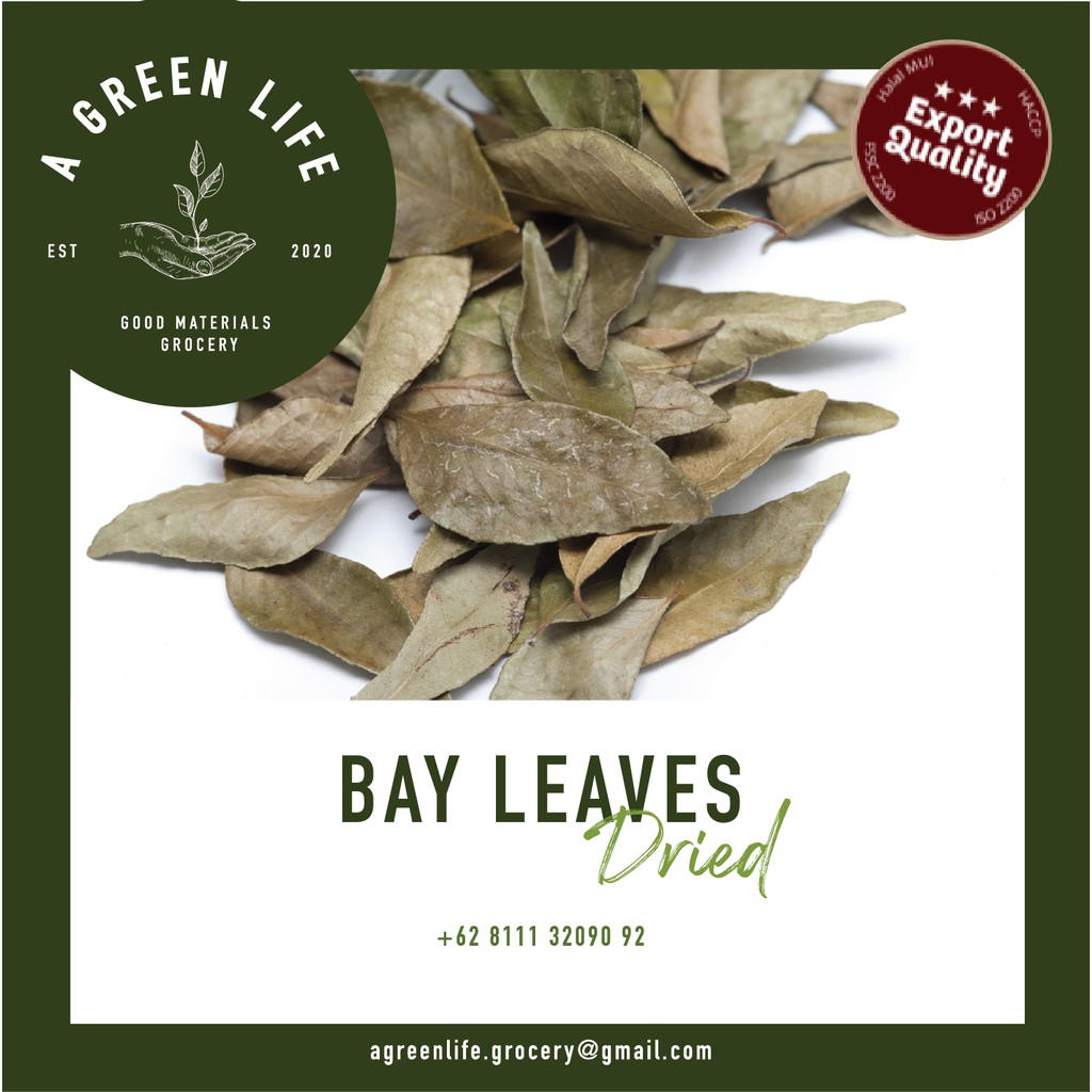 

Daun Salam Kering (Bay Leaf Dried) 250gr Export Quality