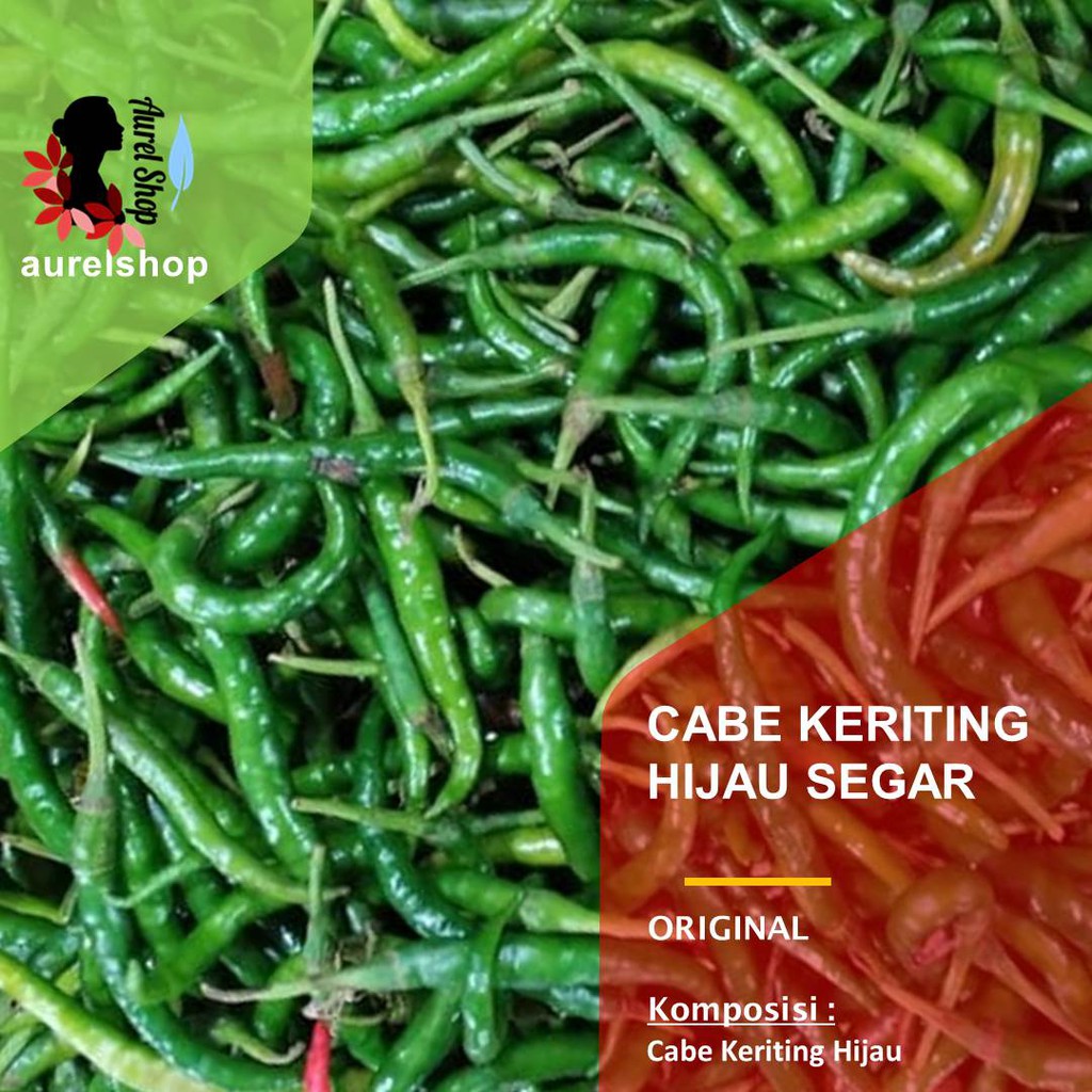 

Cabe Keriting Hijau Segar 1 kg / Cabai Kriting Ijo