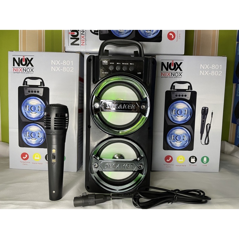 speaker bluetooth portabel karaoke free mic PJ 81/82 speaker aktif termurah-7
